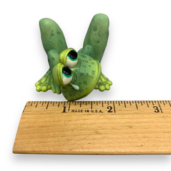 Sprogz Sad Boy Tear Crying Frog 1994 Figurine Resin Tadpole Baby Hall Teary Eye - Picture 7 of 7